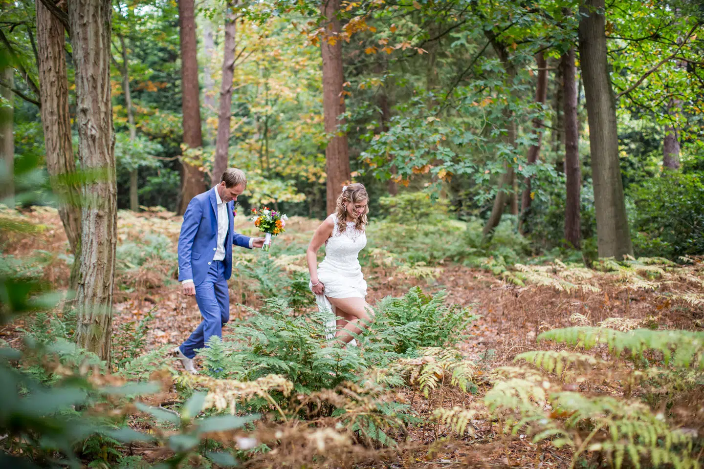 Trouwfotografie in de bossen