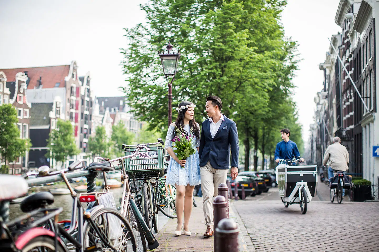 Pre wedding Europe in Amsterdam, Holland
