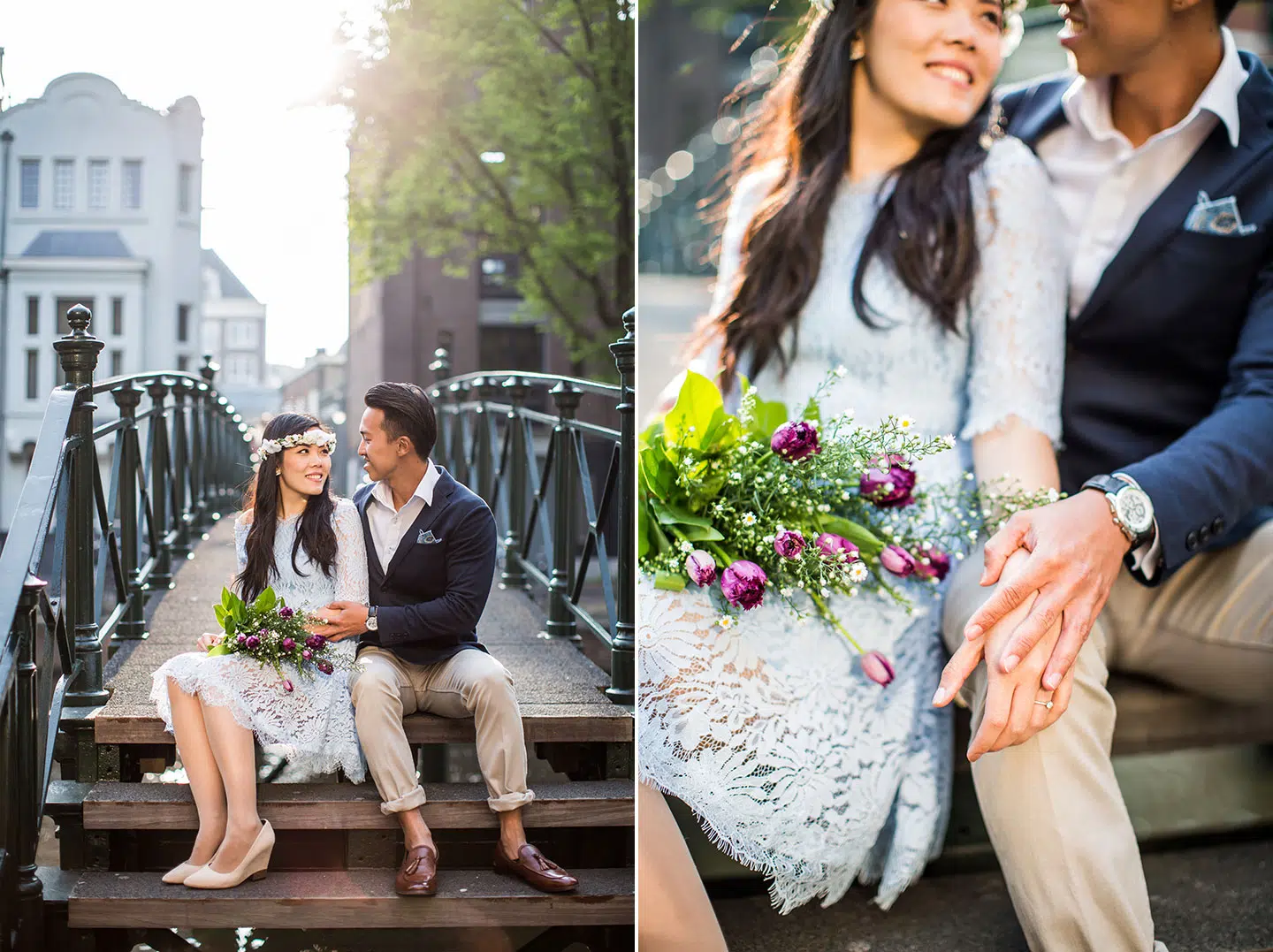 prewedding photography amsterdam with tulips