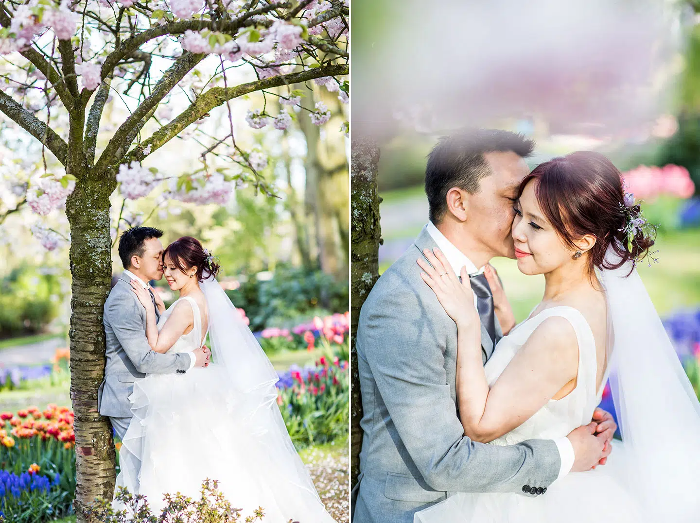 Tulip gardens in Netherlands prewedding