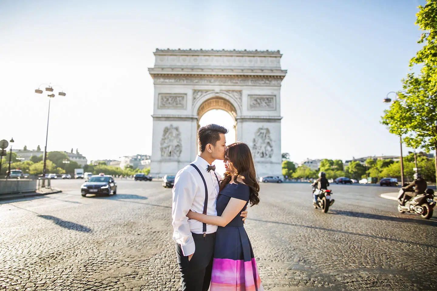 Engagement photo shoot in Paris France