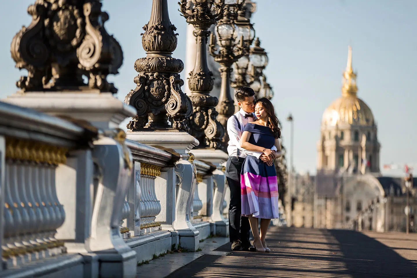 Romantic prewedding photography Paris