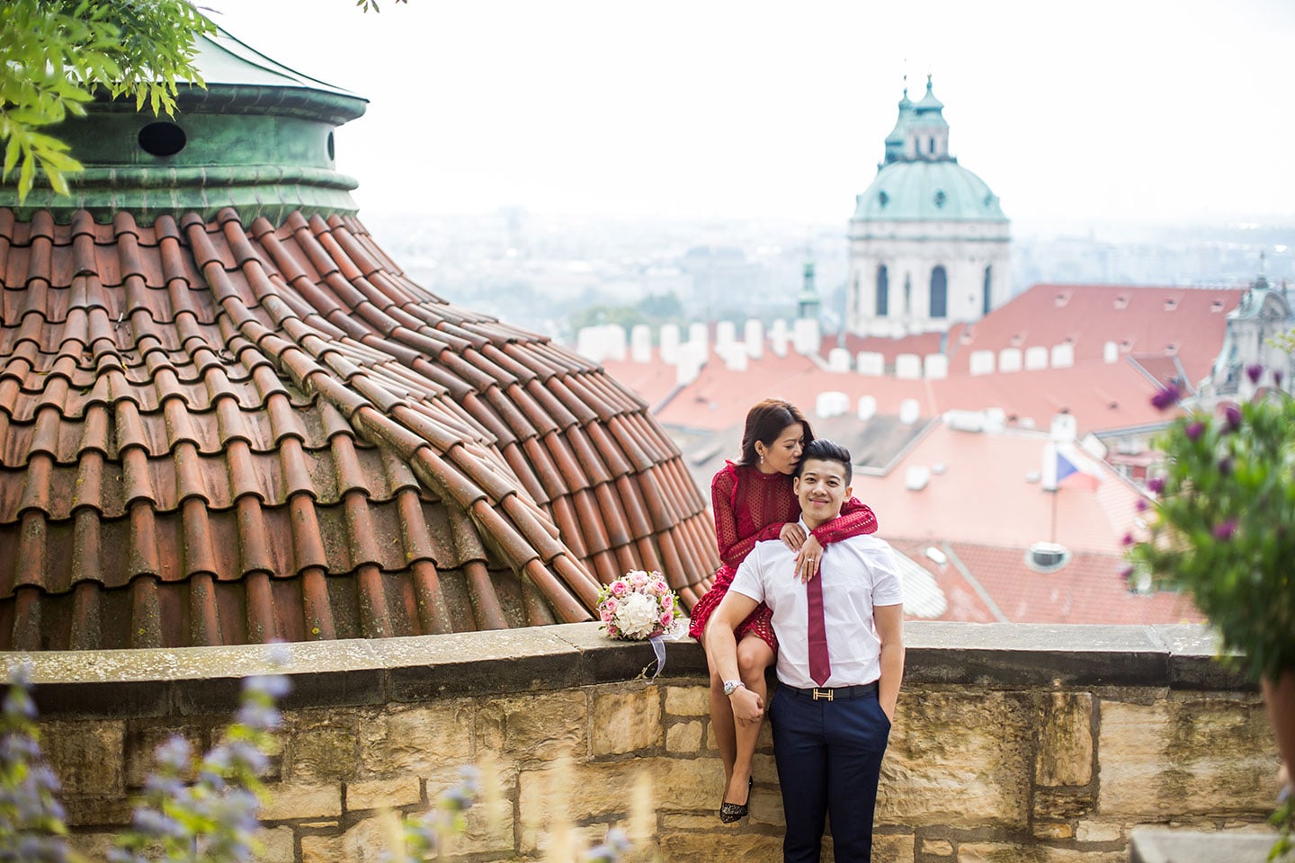Prague castle prewedding photoshoot