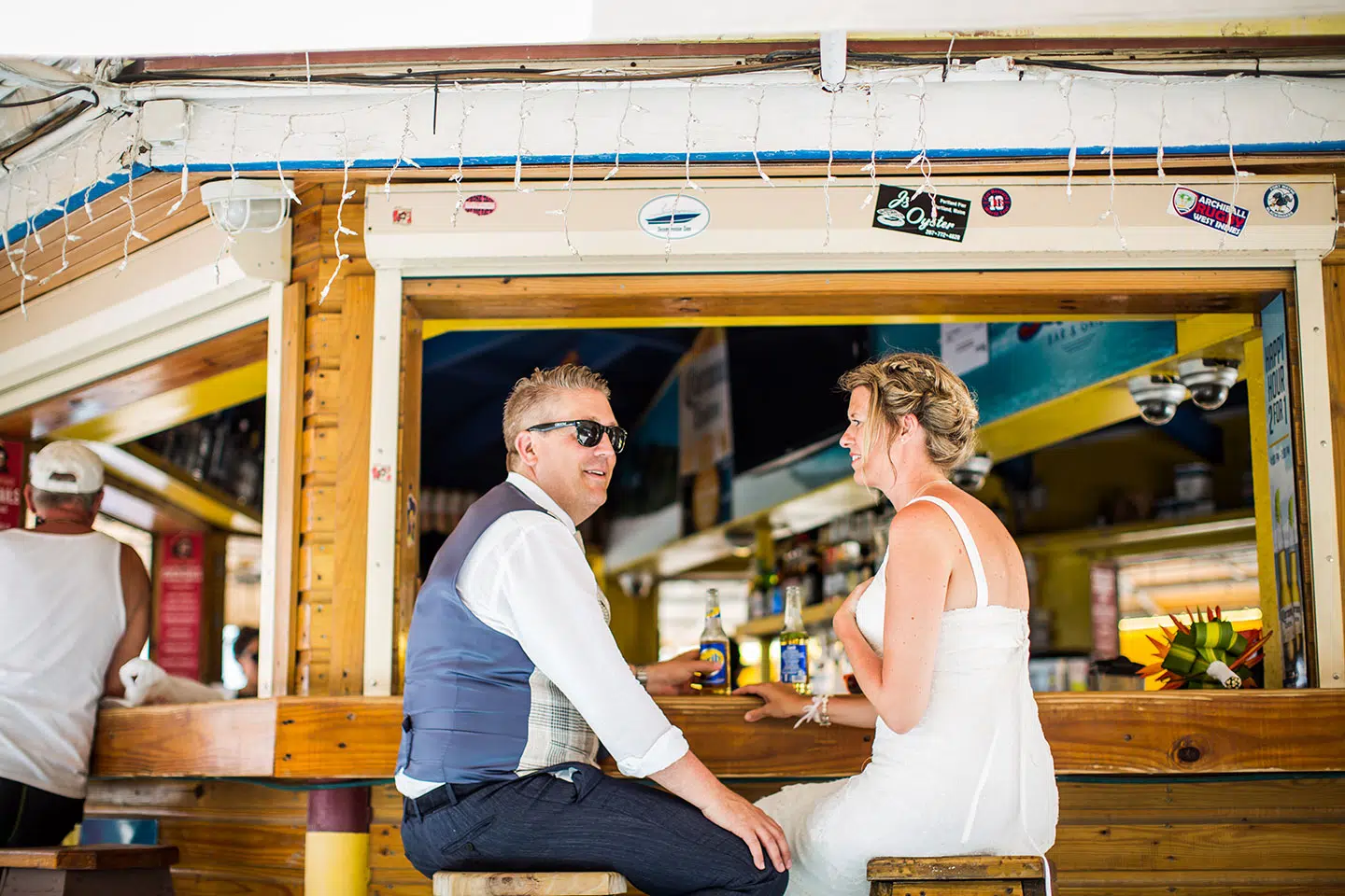 Beach wedding in St. Maarten