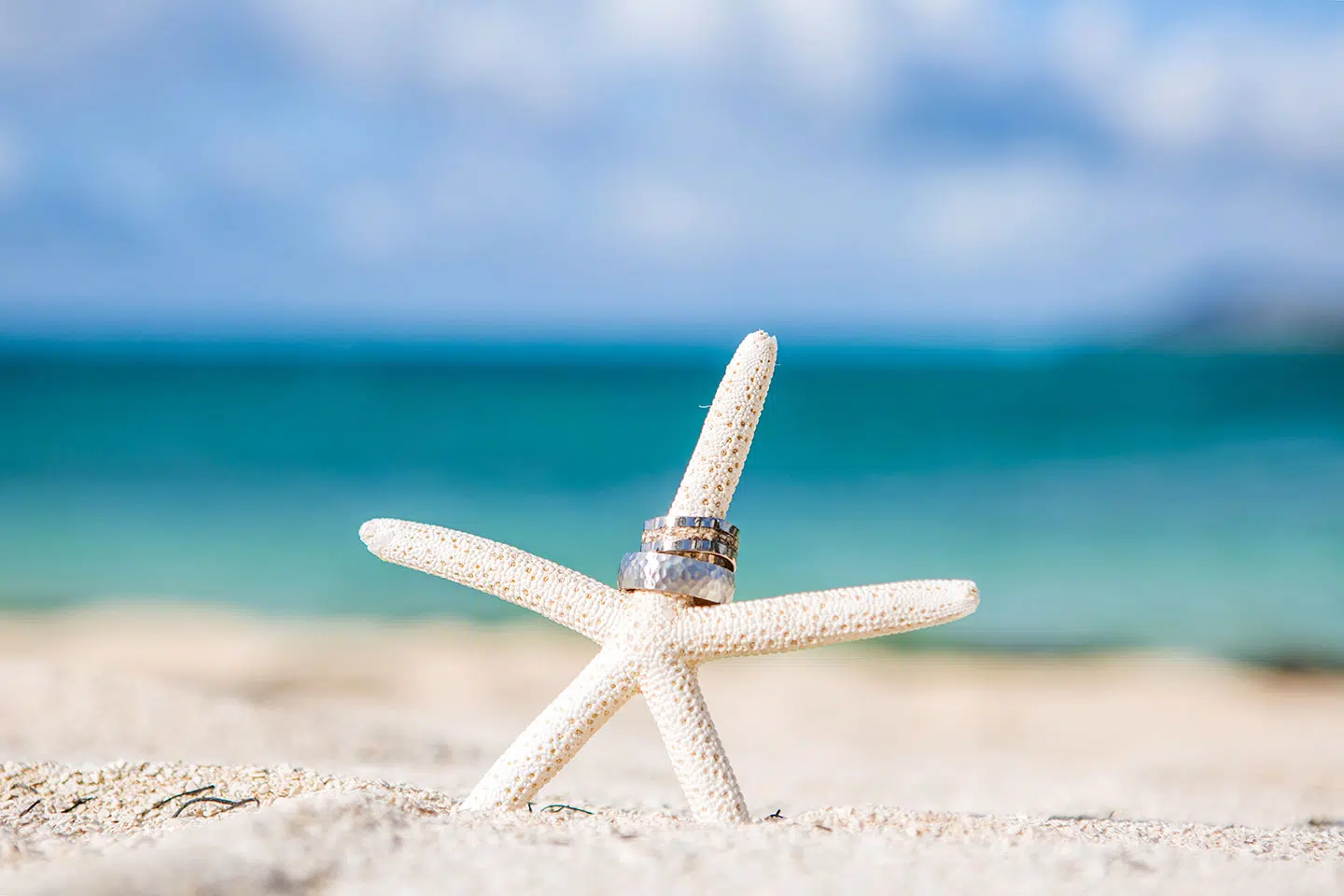Wedding rings idea Caribbean beach wedding