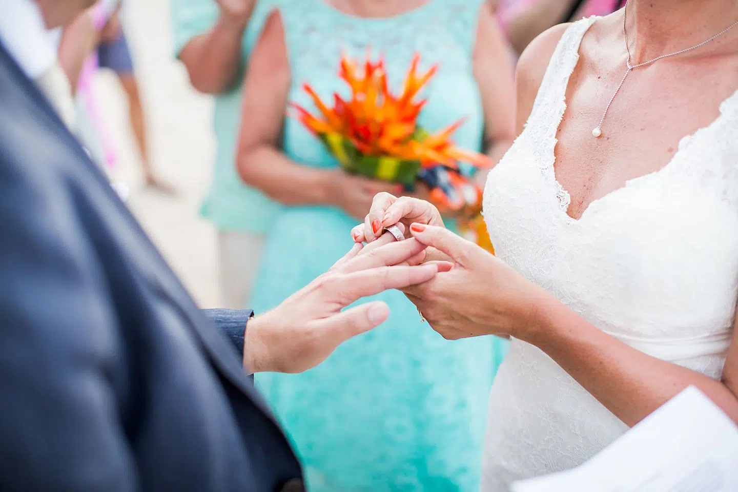 Getting married on the beach in the caribbean