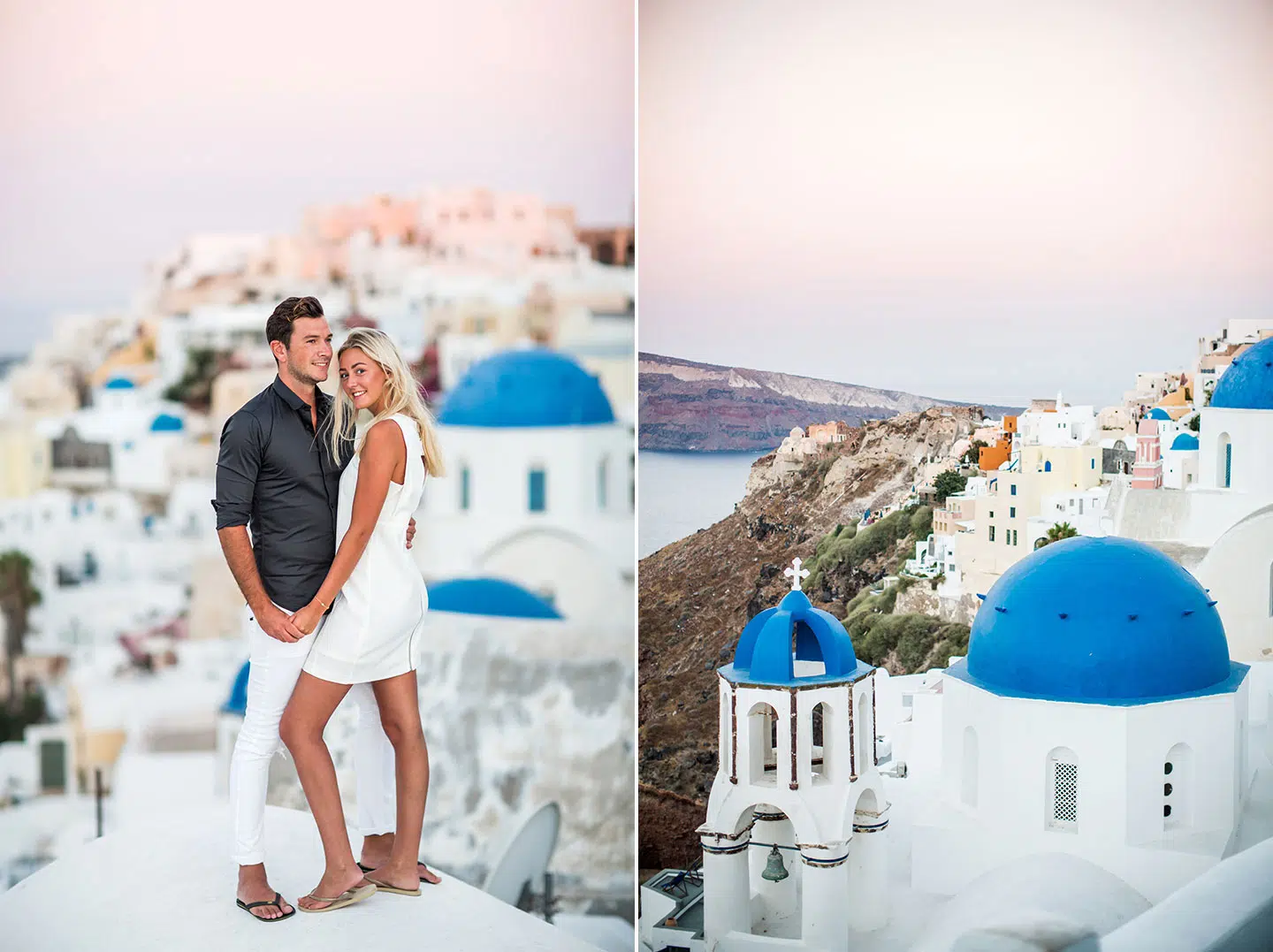 Engagement shoot in Santorini, Greece