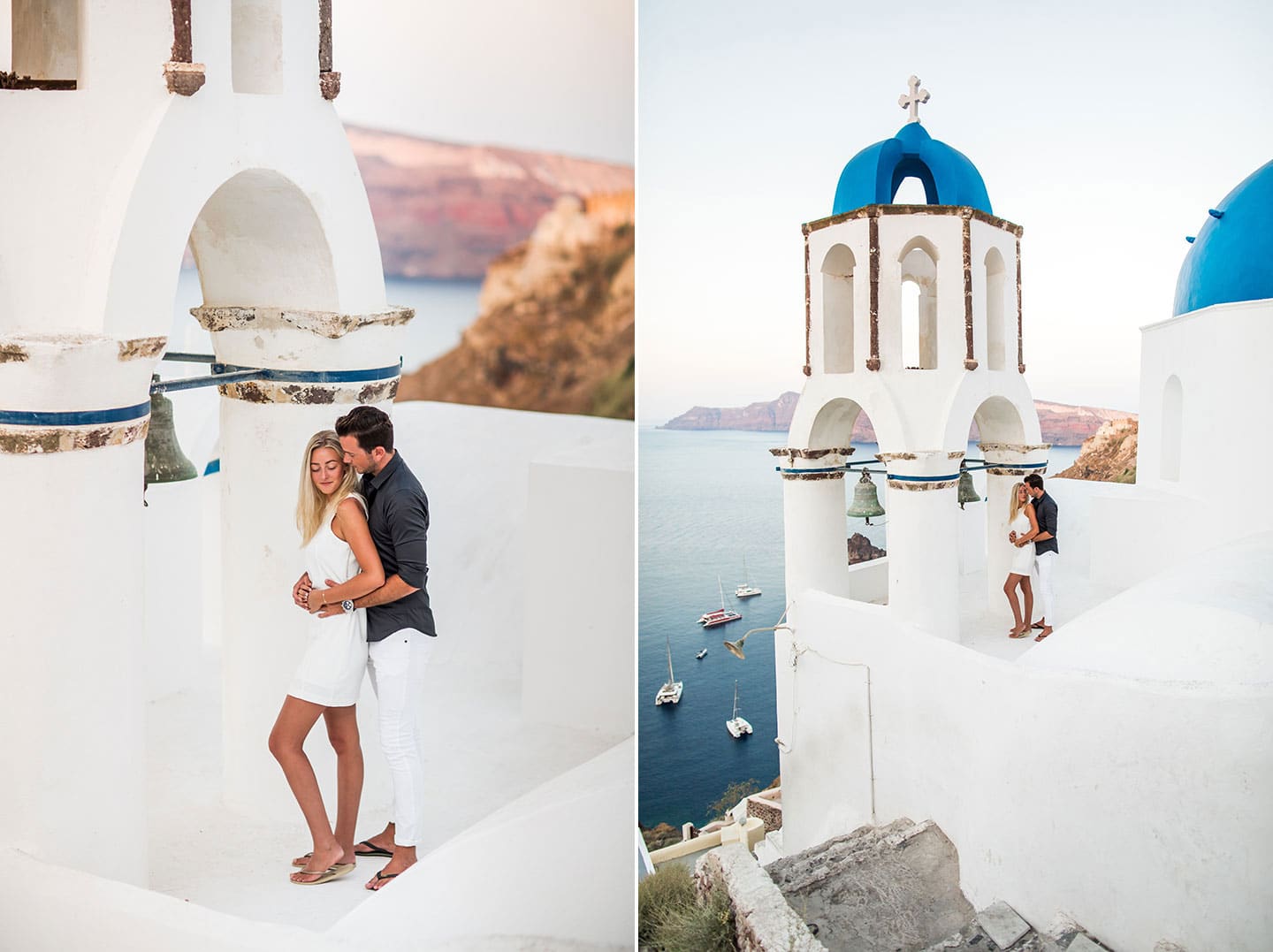 Santorini elopement shoot