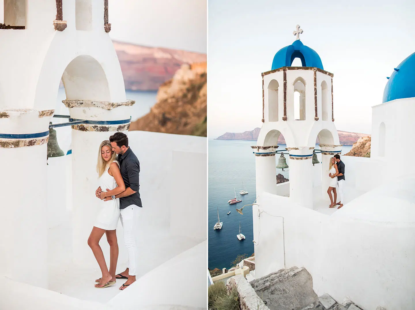 Love shoot in Santorini, Greece