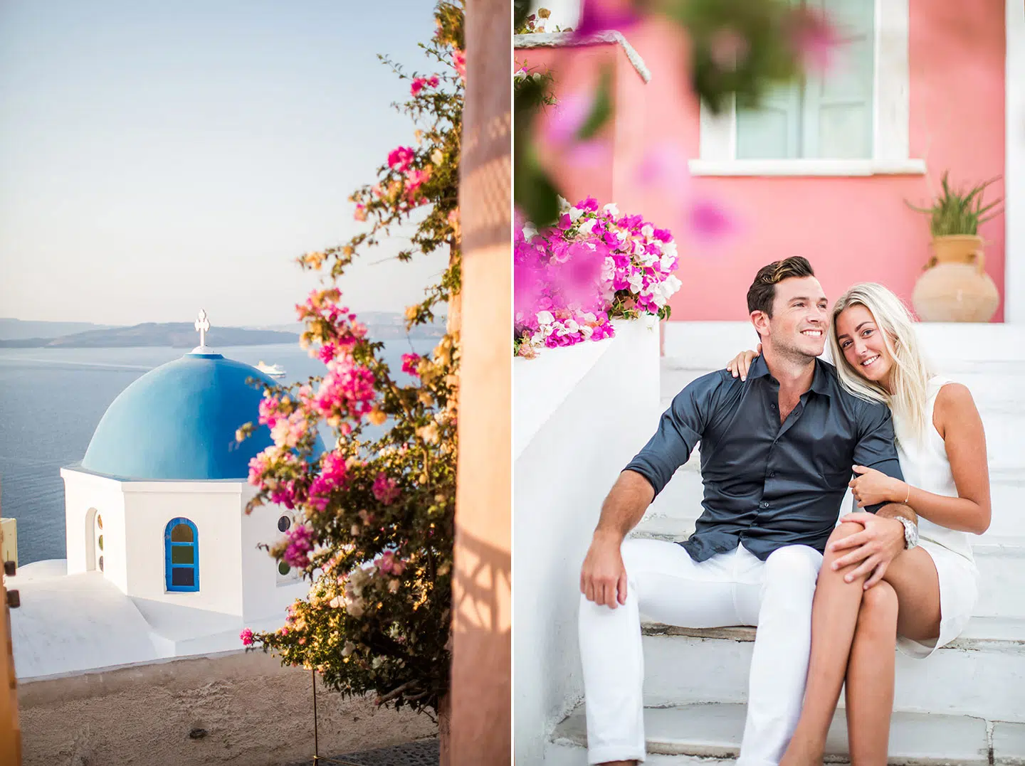Engagement photoshoot Santorini, Greece