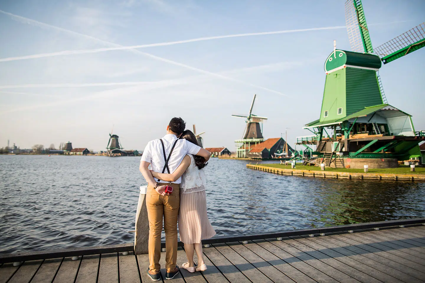 Windmill prewedding shoot Holland