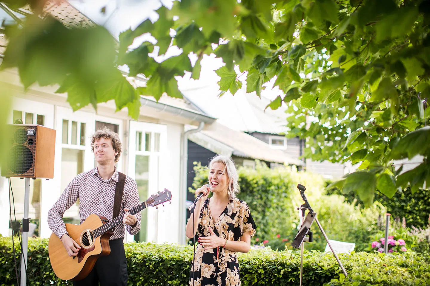Live band tijdens een bruiloft bij Villa Oldenhoff 