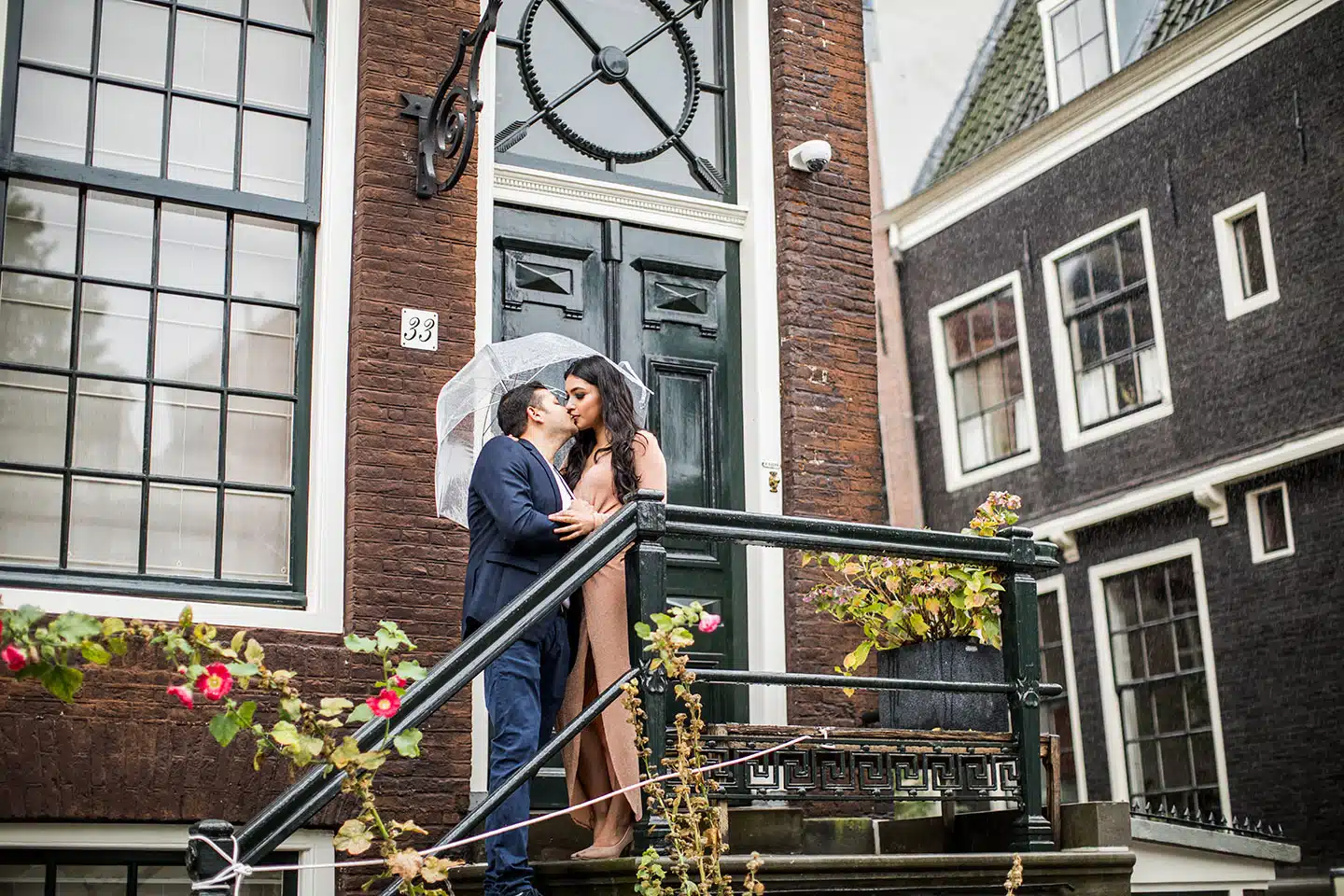 Indian couple during their Engagement shoot in Amsterdam, the Netherlands