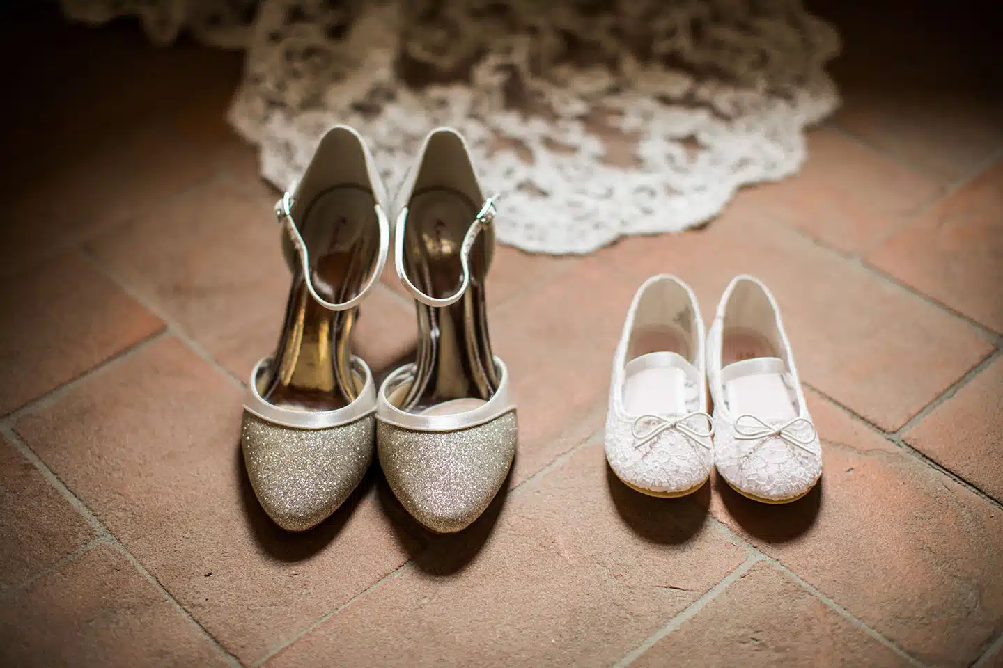Wedding shoes Tuscany wedding photographer