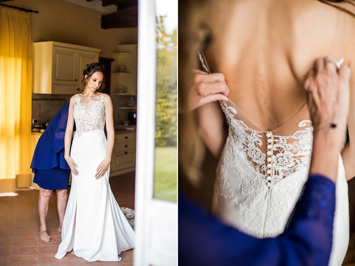 Wedding dress Italian wedding Tuscany