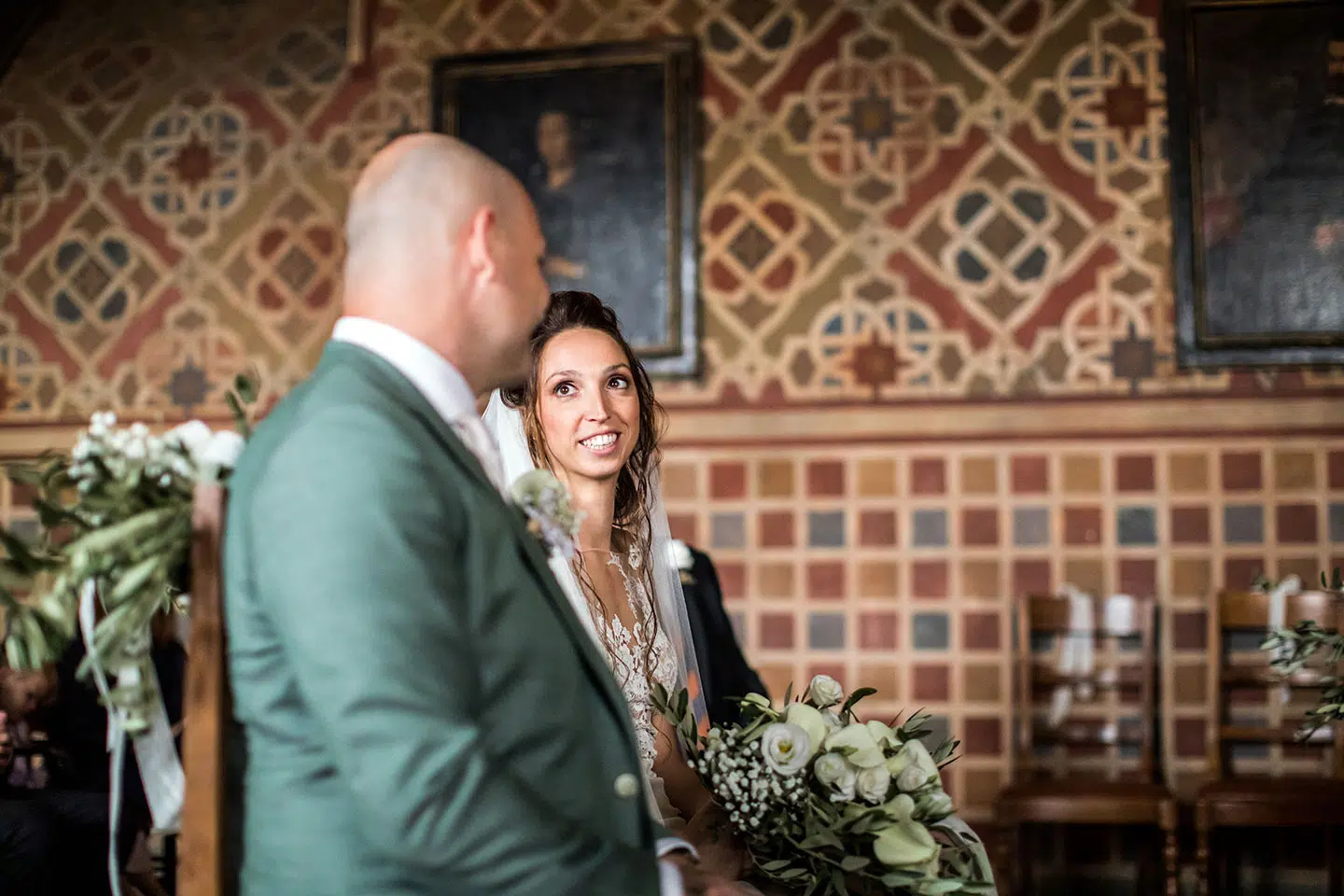 Volterra city hall wedding photography