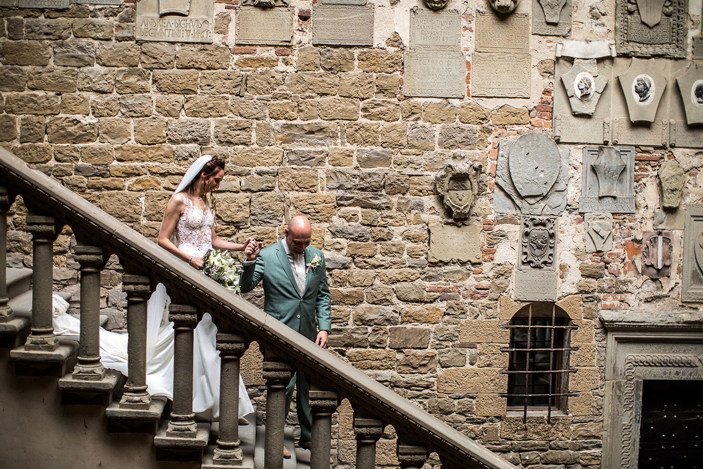 Medieval castle wedding Tuscany Italy