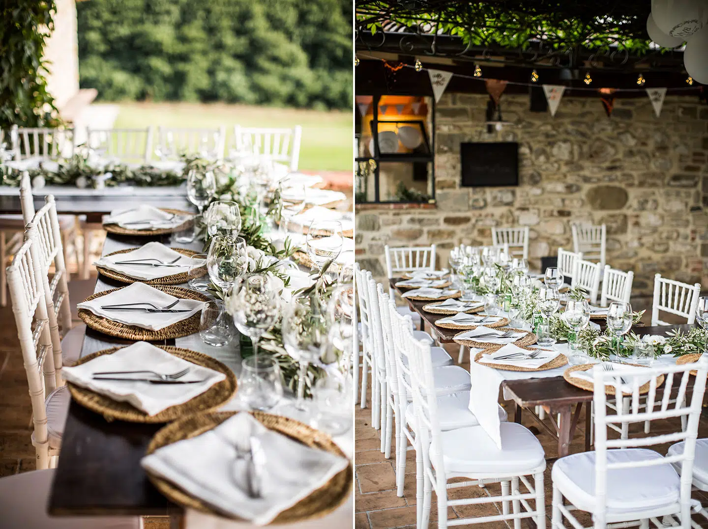 Tuscany wedding dinner