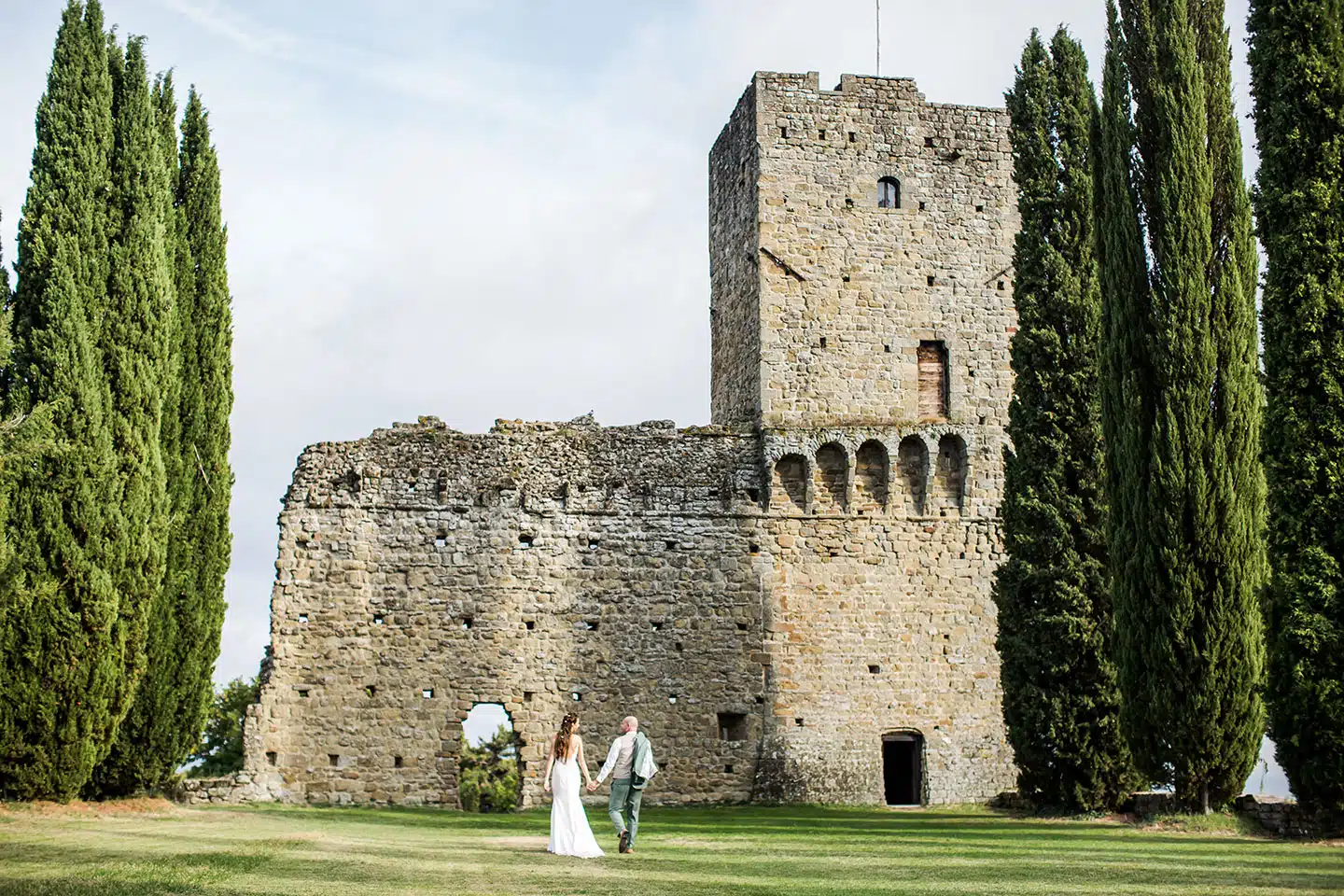 Tuscany wedding medieval castle