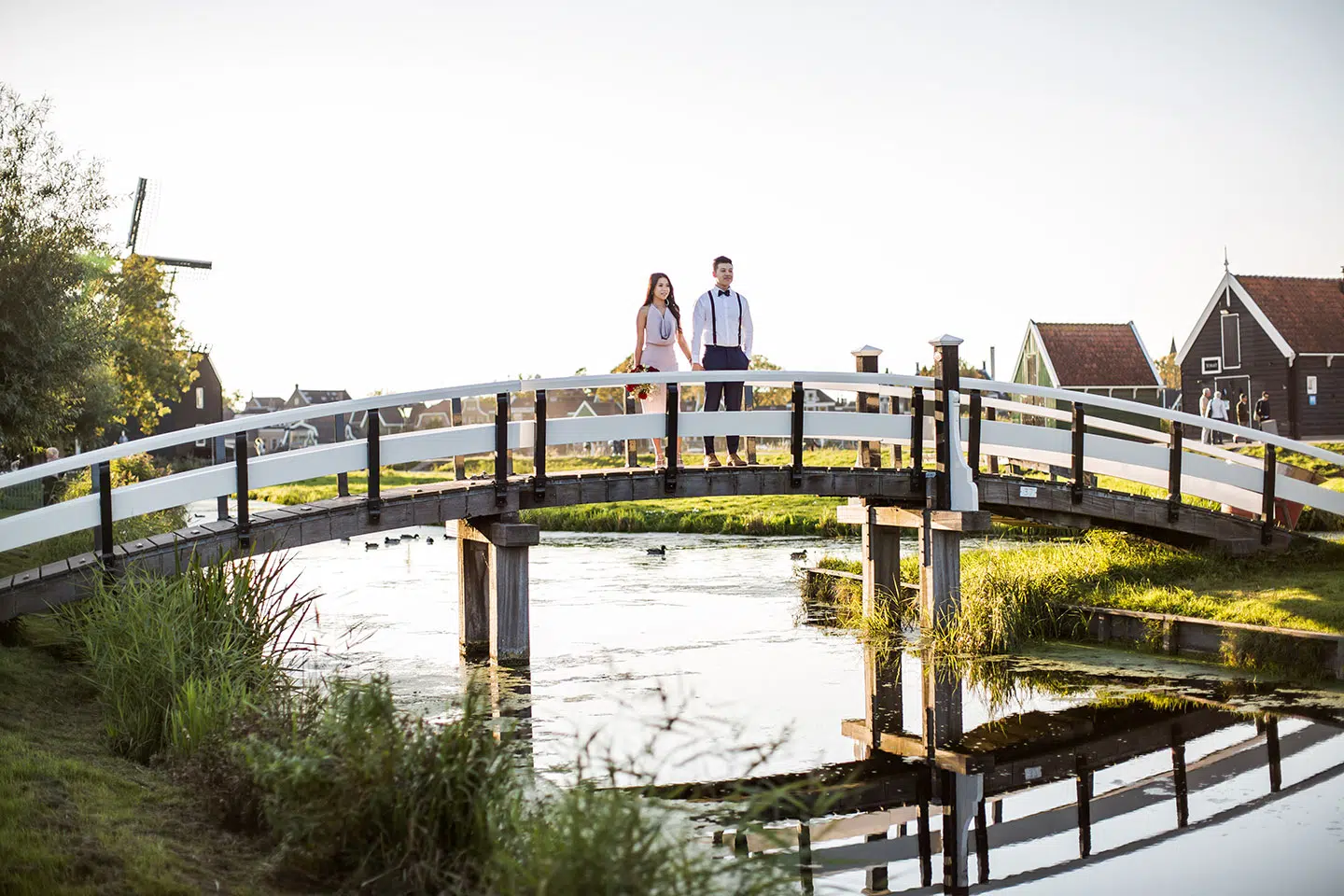 Prewedding windmill village Holland