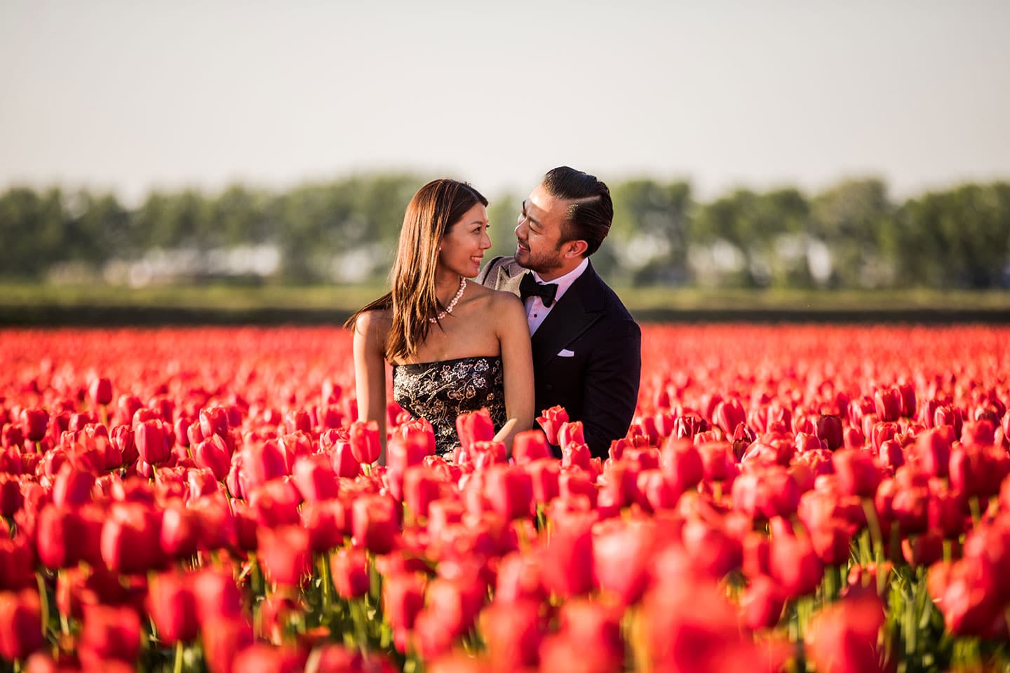 Prewedding tulip fields Holland