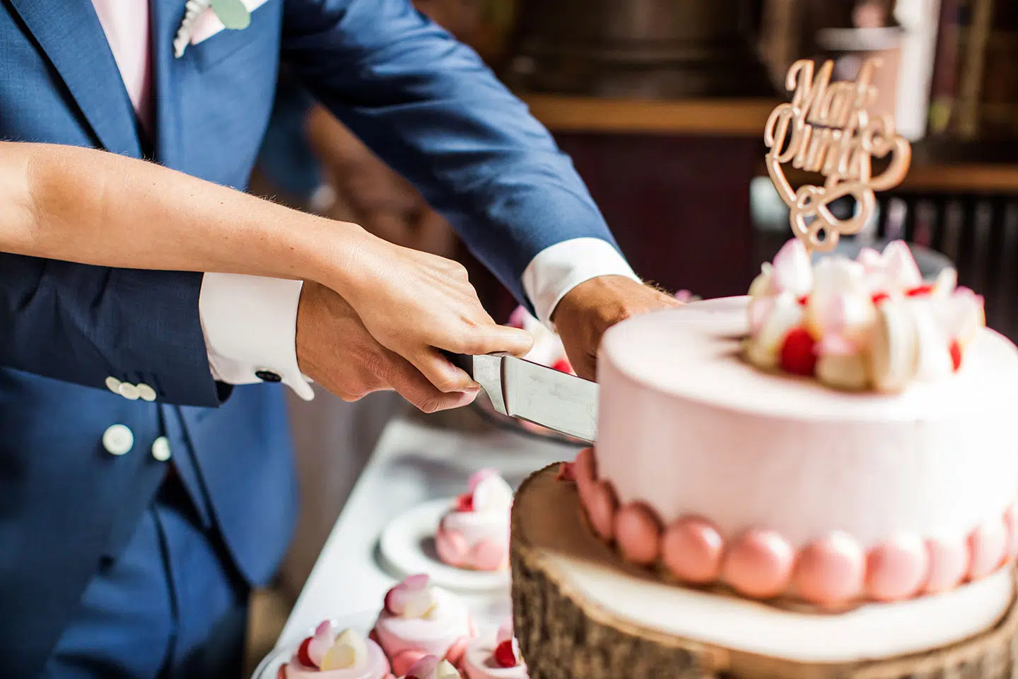 Bruidstaart met macarons