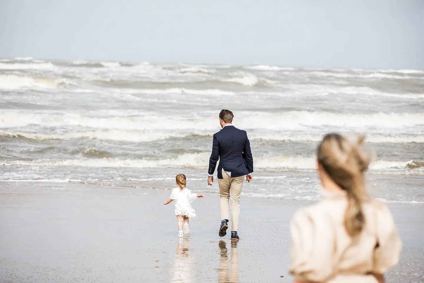 Familie fotoshoot strand Noord-Holland