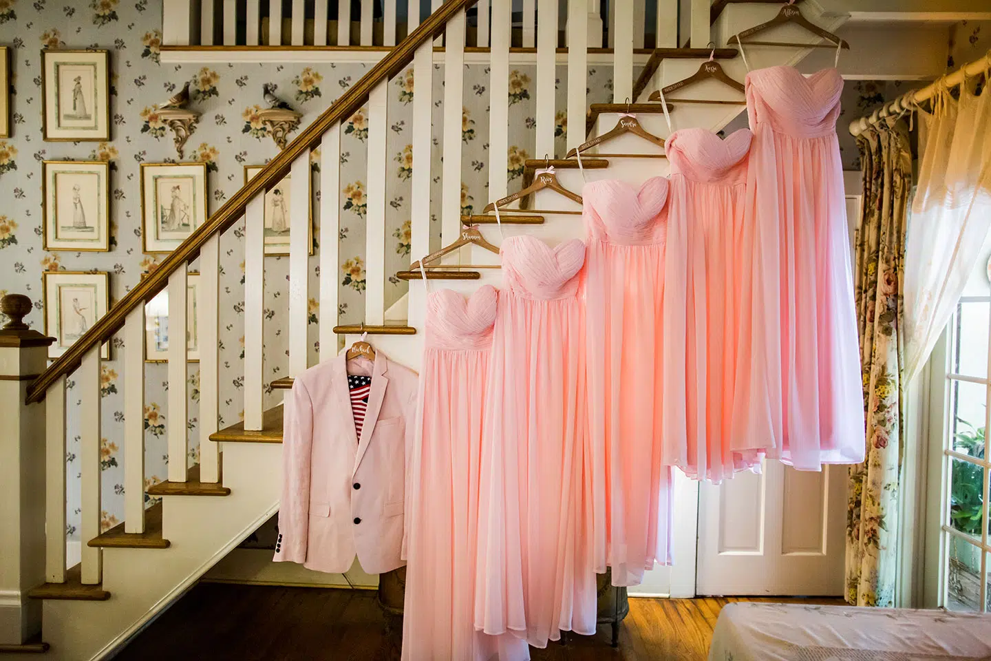 Pink Bridesmaids dresses