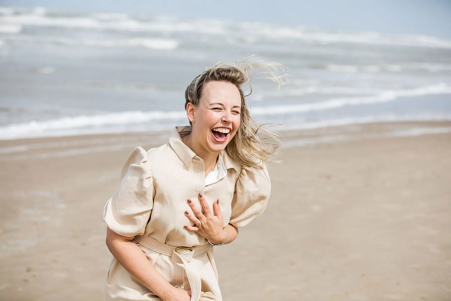 Familieshoot op het strand in Noord-Holland