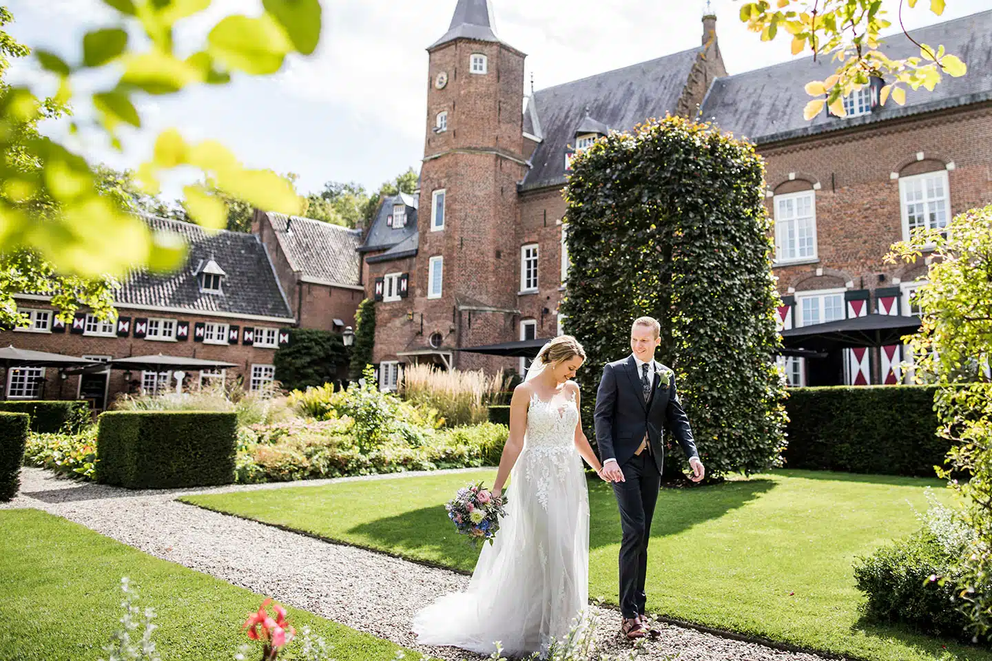 Bruidsfotograaf bij Kasteel Maurick