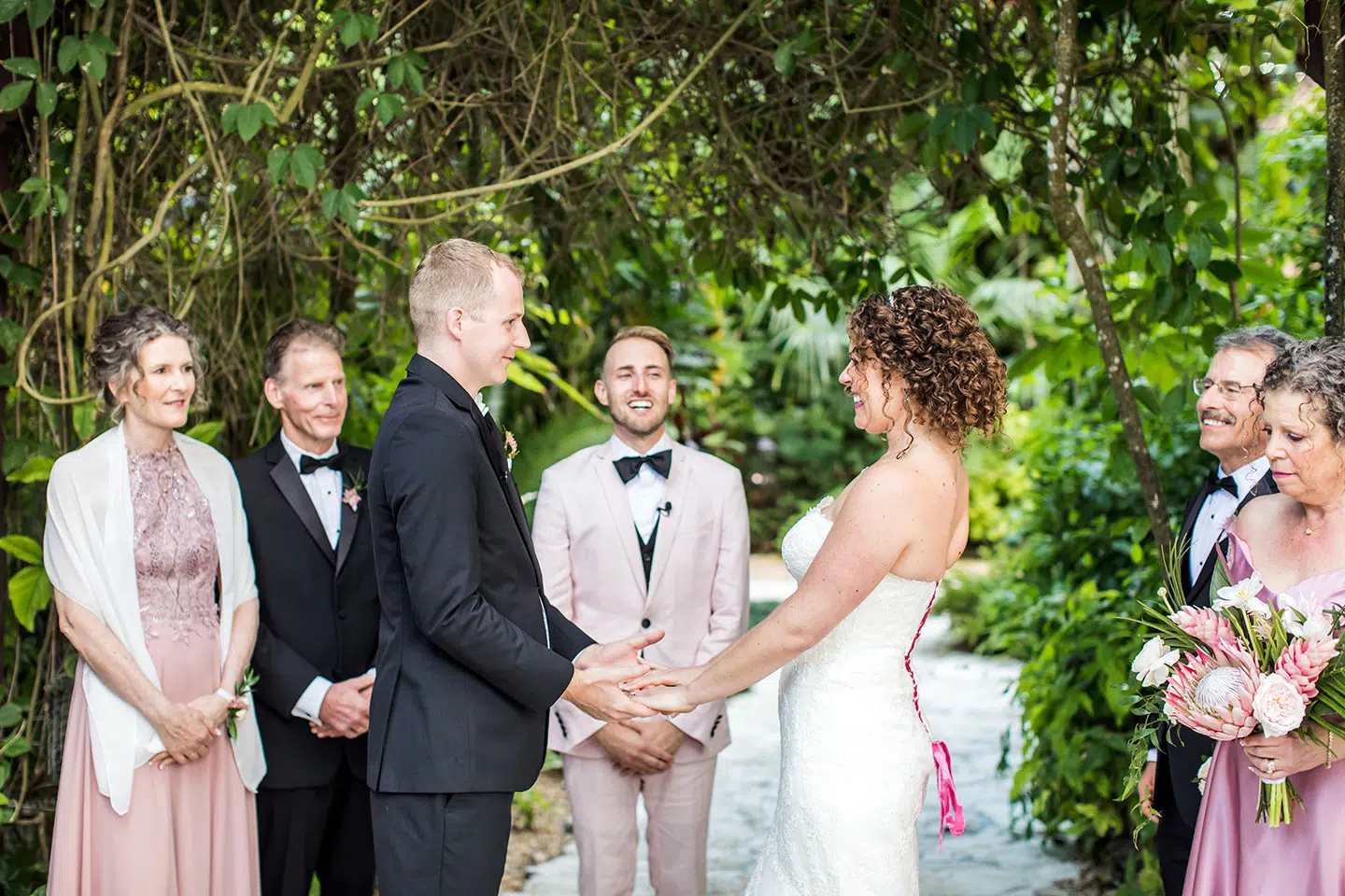 Wedding ceremony at the Historic Walton House