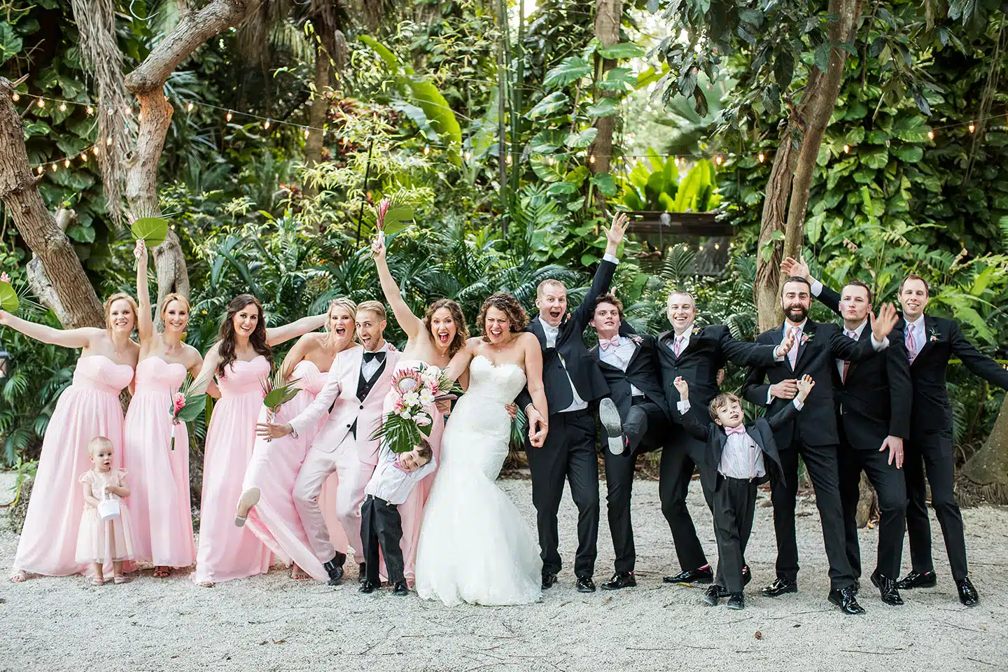 Historic Walton House wedding party
