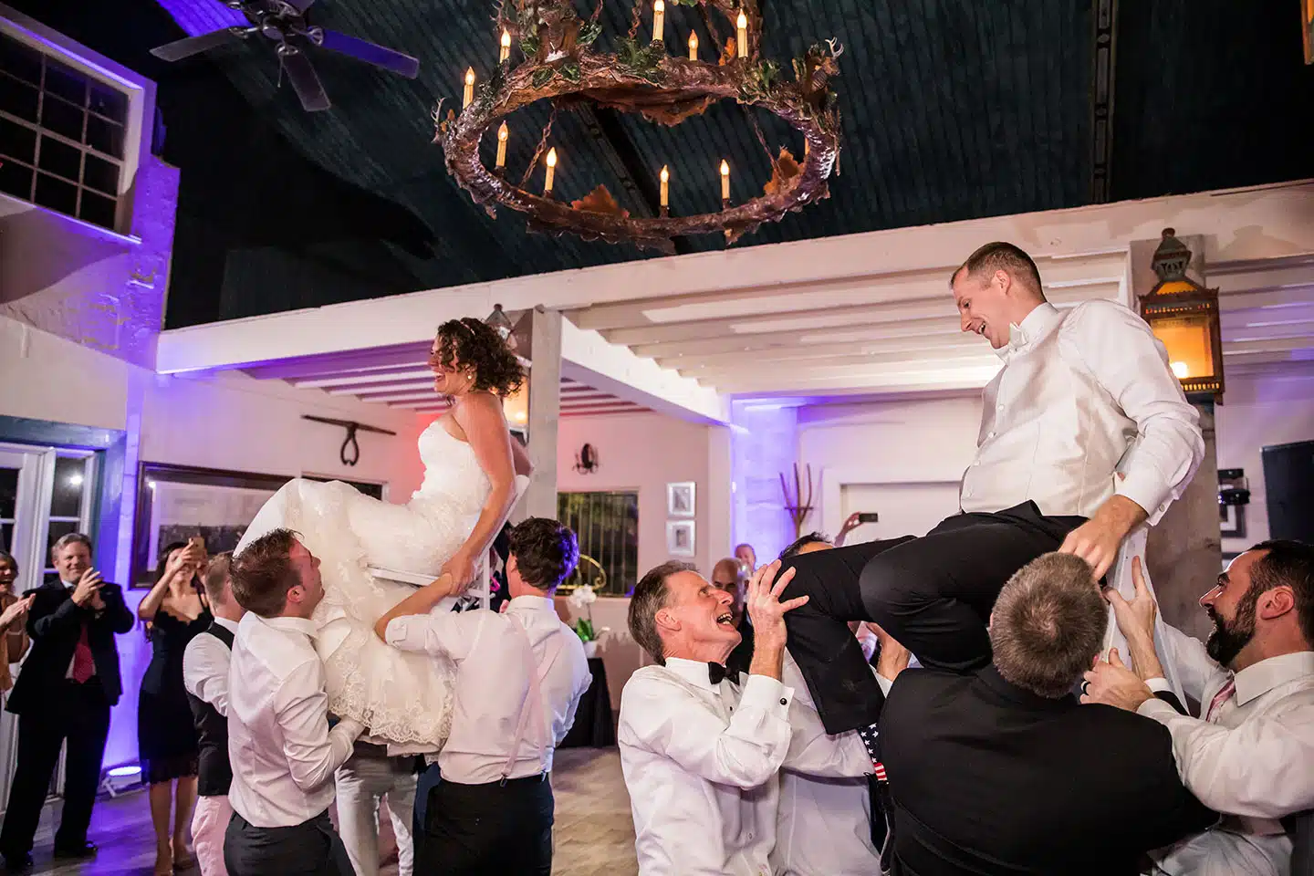 Jewish tradition during a wedding party in Florida