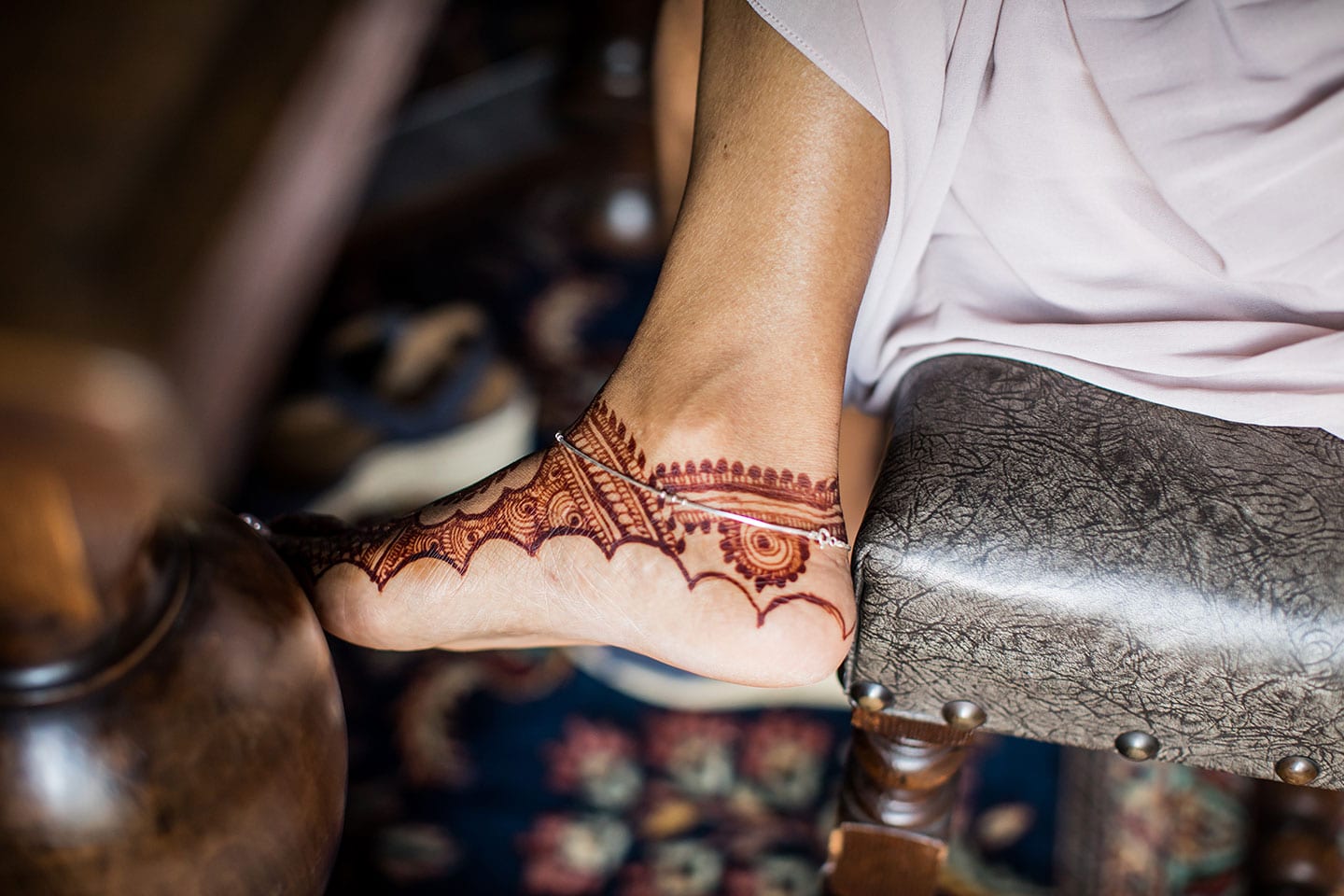 Bruiloft met Henna tattoee
