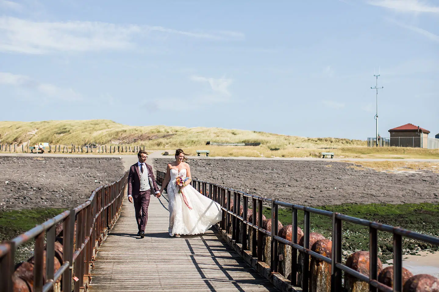 Bruidsfotografie in Zeeland aan de kust