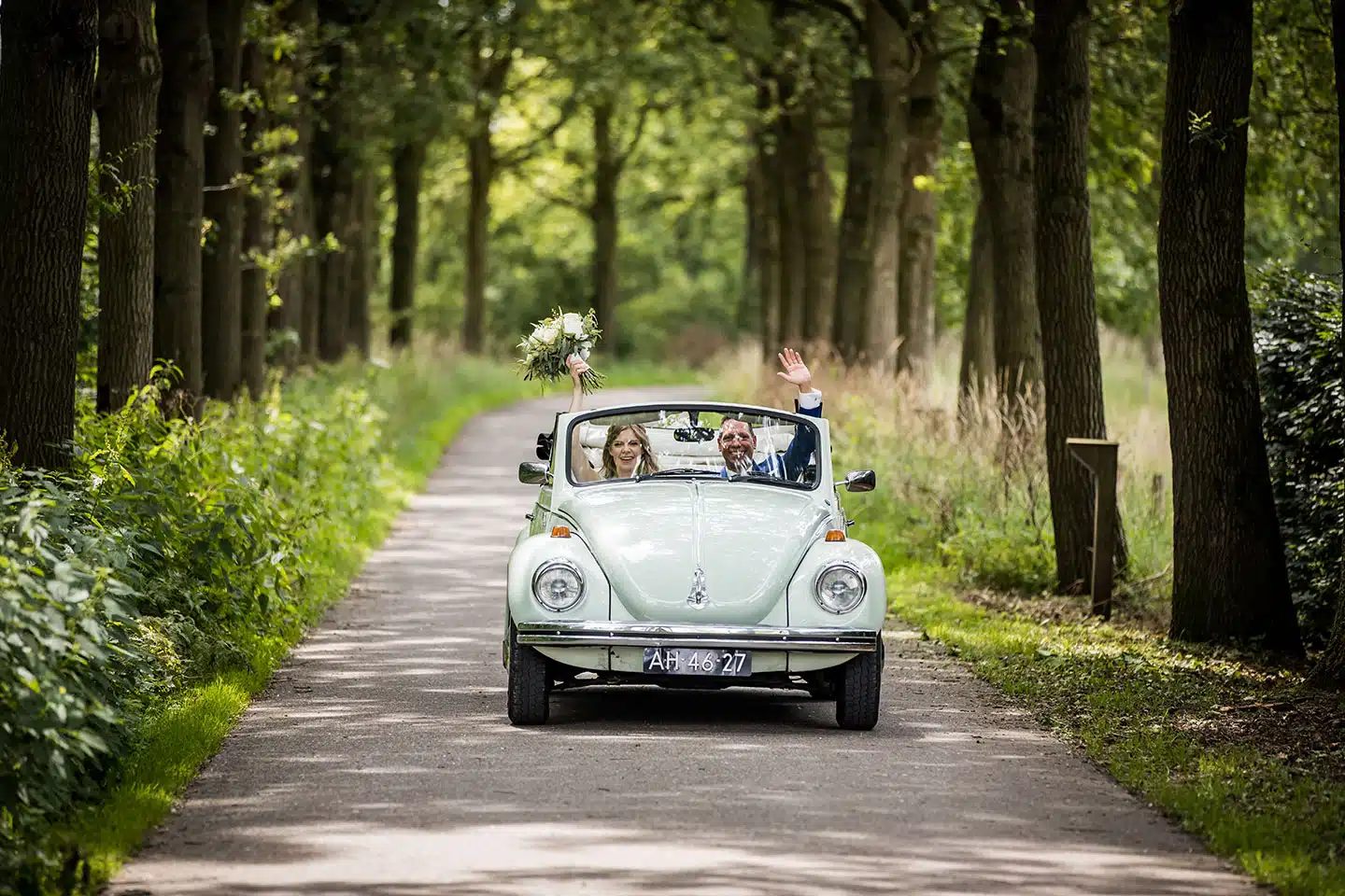 Trouwauto kever cabrio