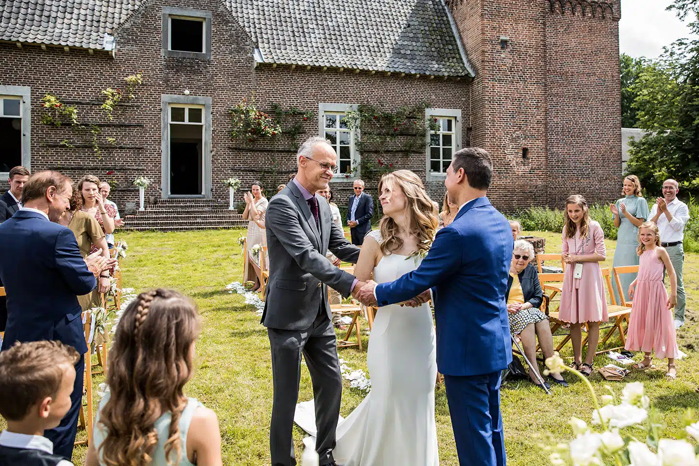 Ceremonie bruiloft Kasteel Tongelaar