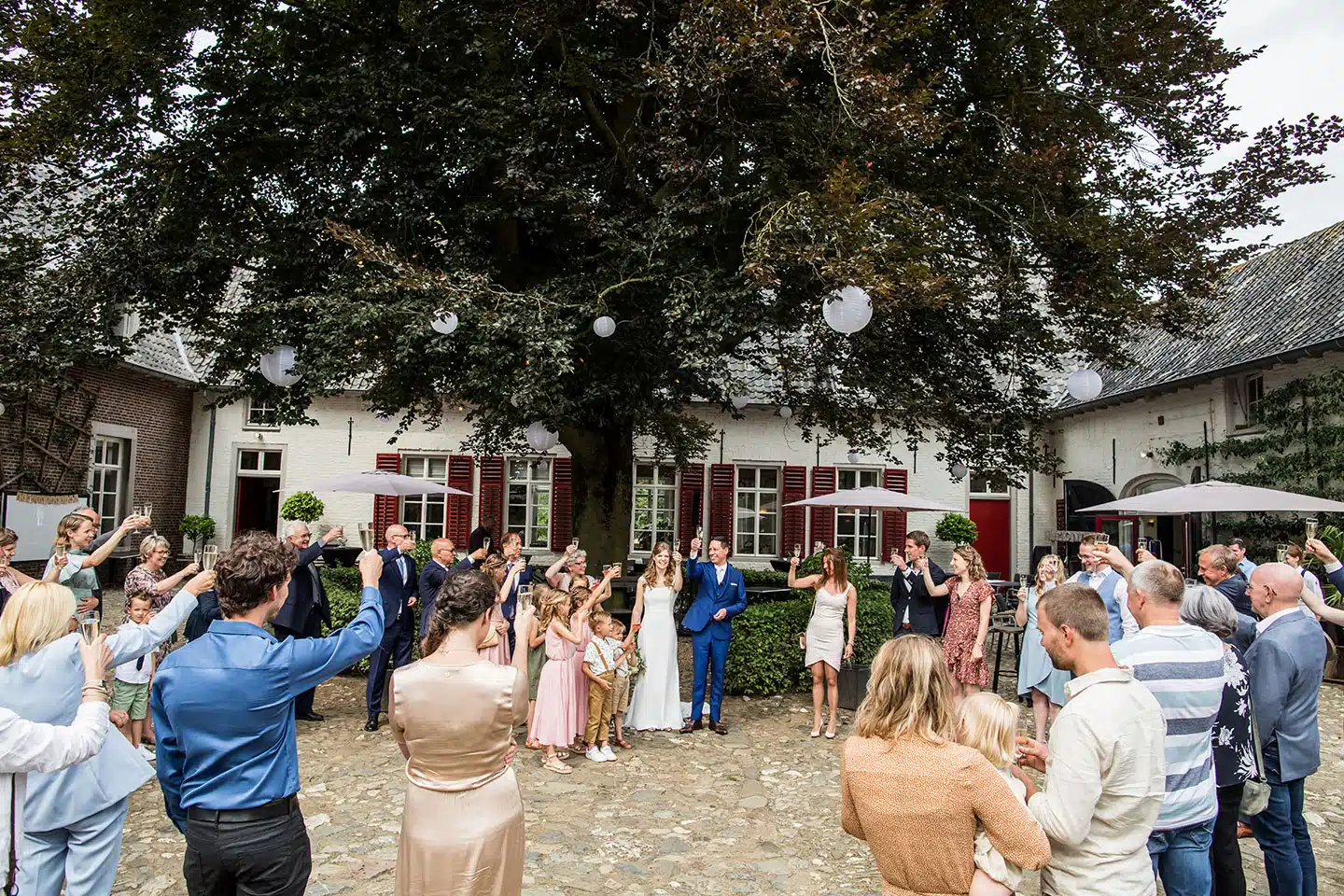Receptie bruiloft bij Kasteel Tongelaar