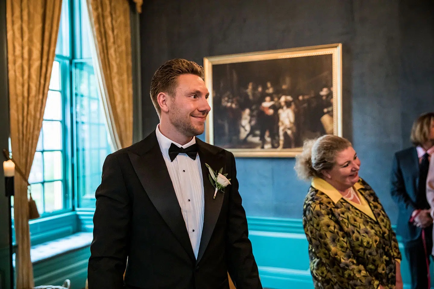 Ceremonie bruiloft bij Kasteel Wijenburg