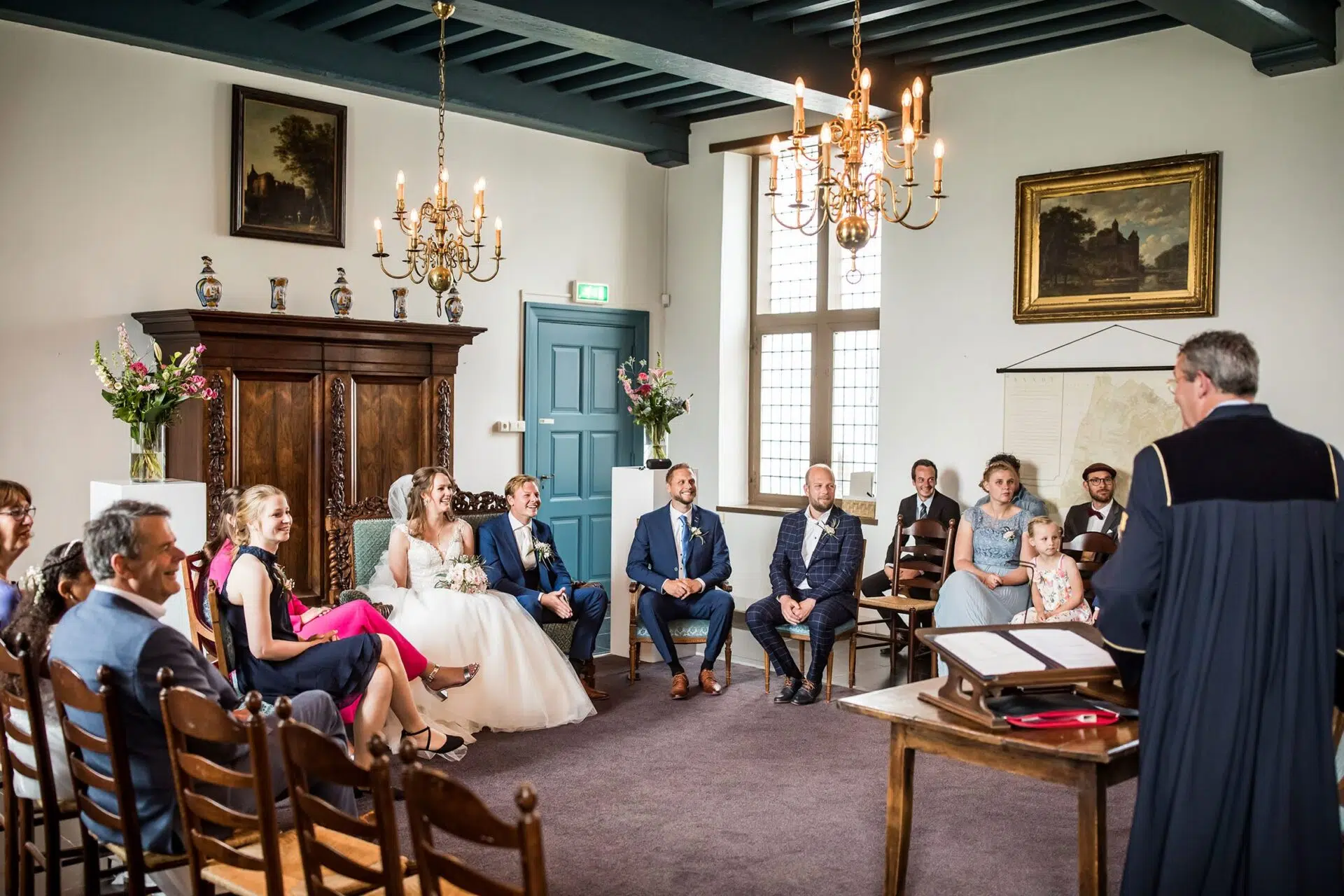 Ceremonie bruiloft Kasteel Ammersoyen