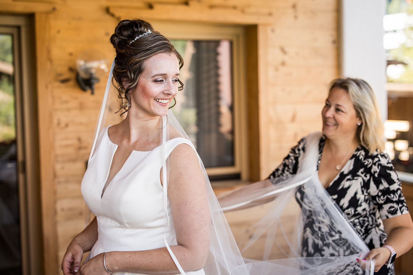 Bruid tijdens bruidsfotografie in Oostenrijk