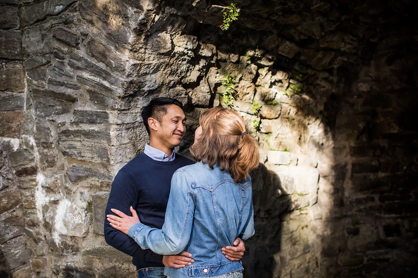 Couple during their love shoot in the Netherlands