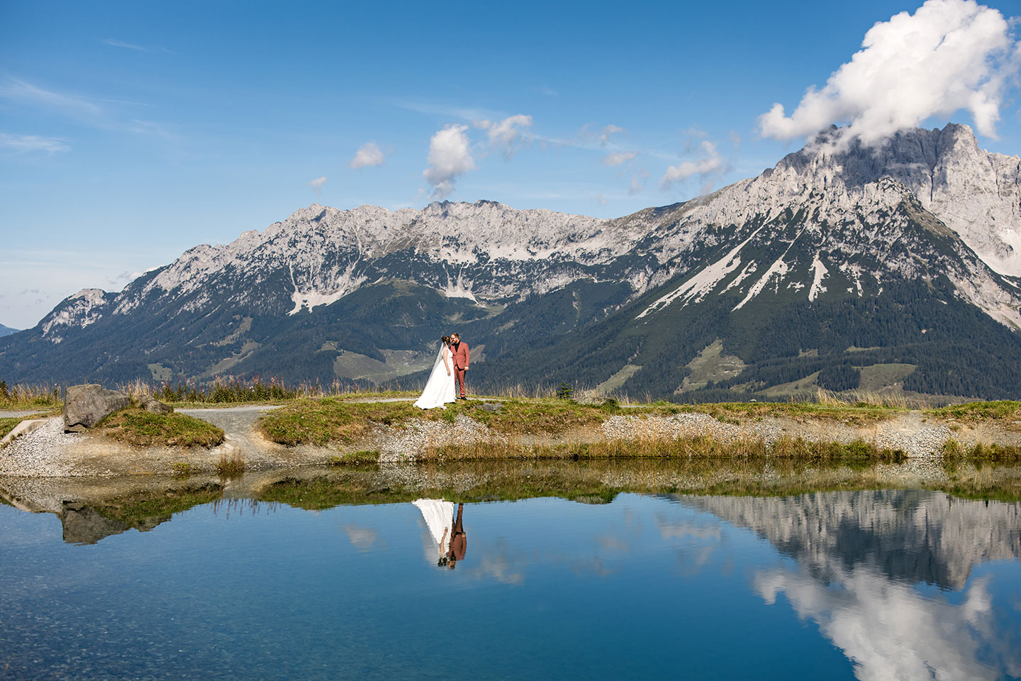 Trouwfotografie in de bergen van Tirol, Oostenrijk