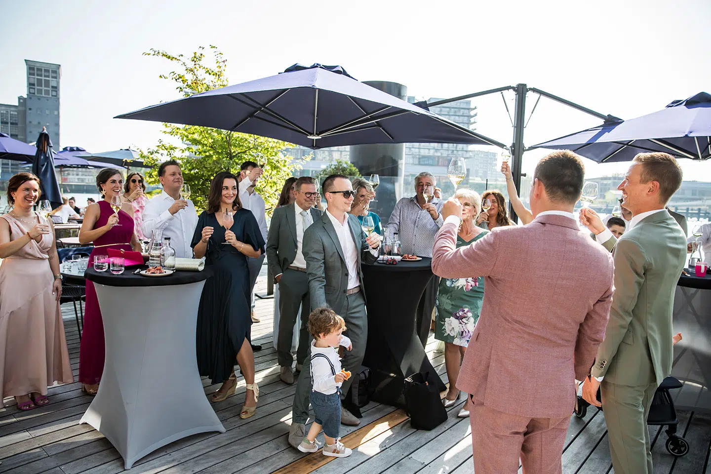 Borrel tijdens een huwelijk bij Putaine in Rotterdam