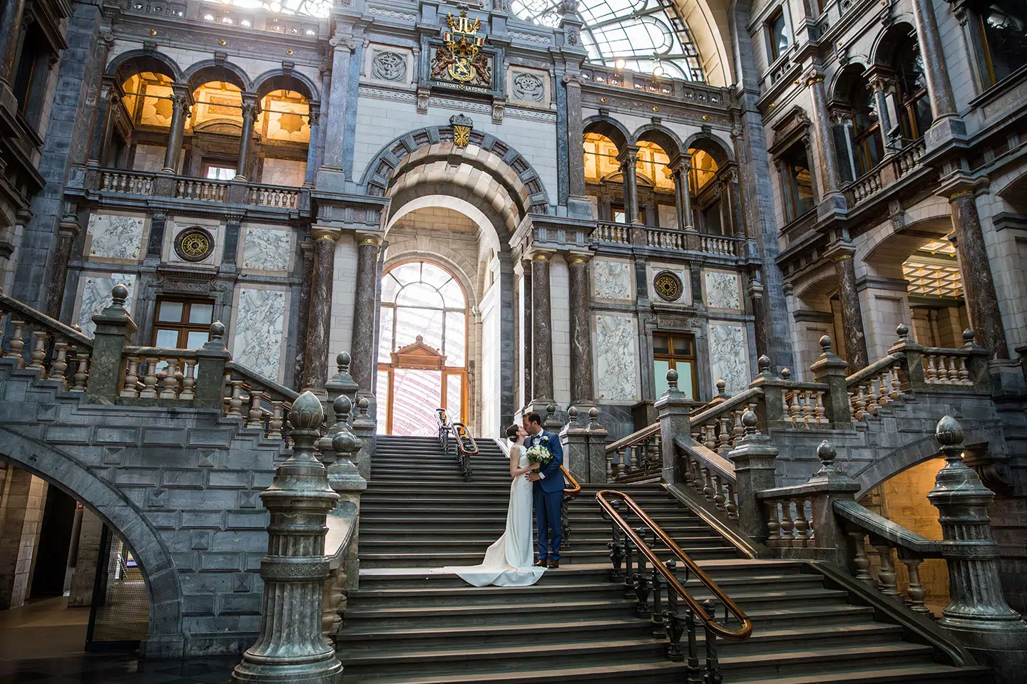 Fotograaf trouw Antwerpen Centraal Station