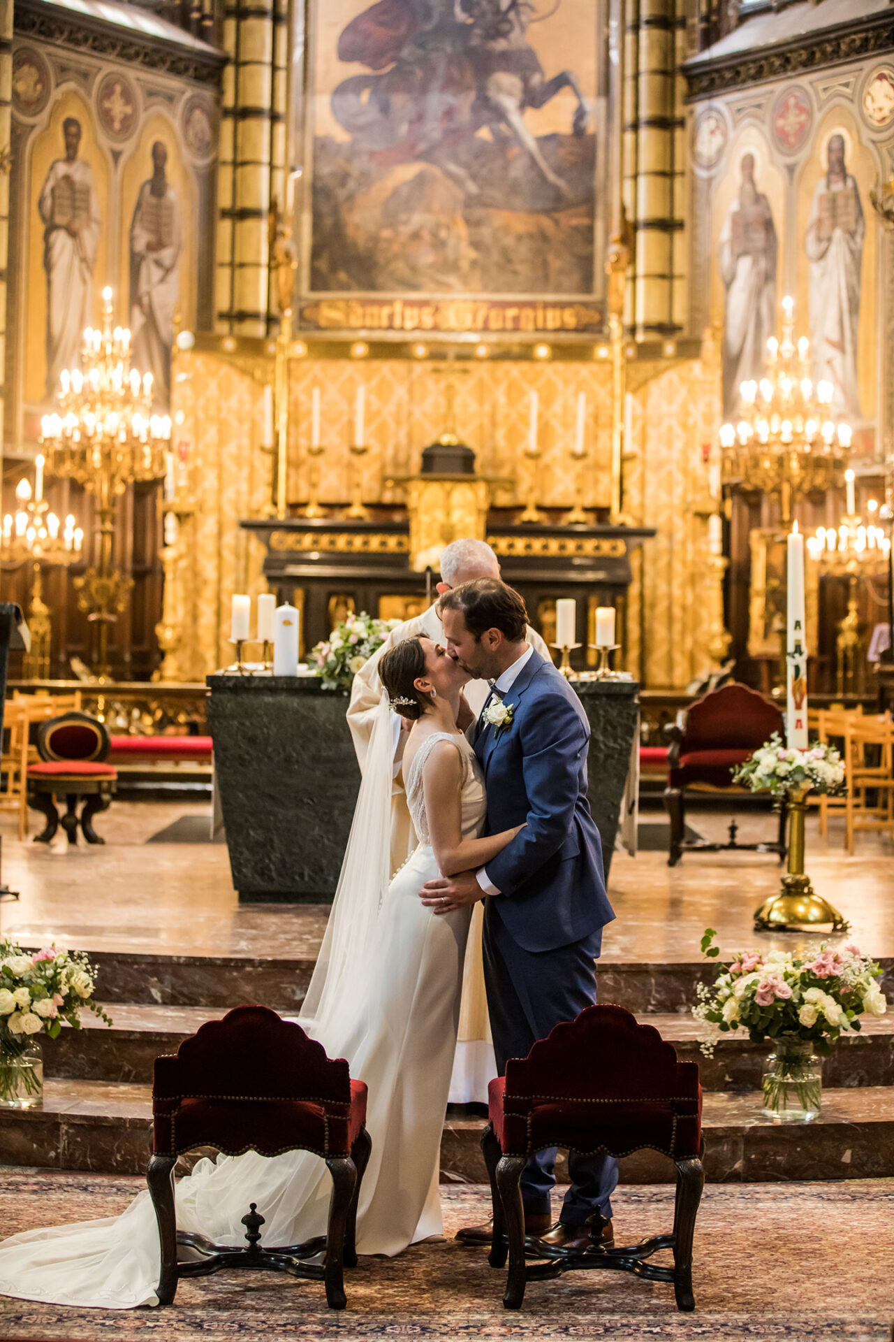 Huwelijk in de Sint Joris Kerk van Antwerpen