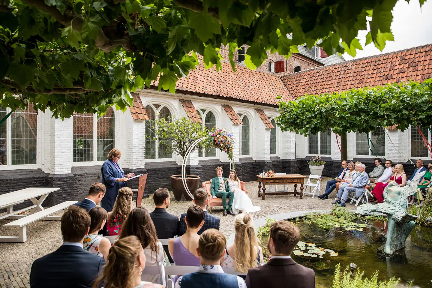Fotografie bruiloft de Mariënhof in Amersfoort