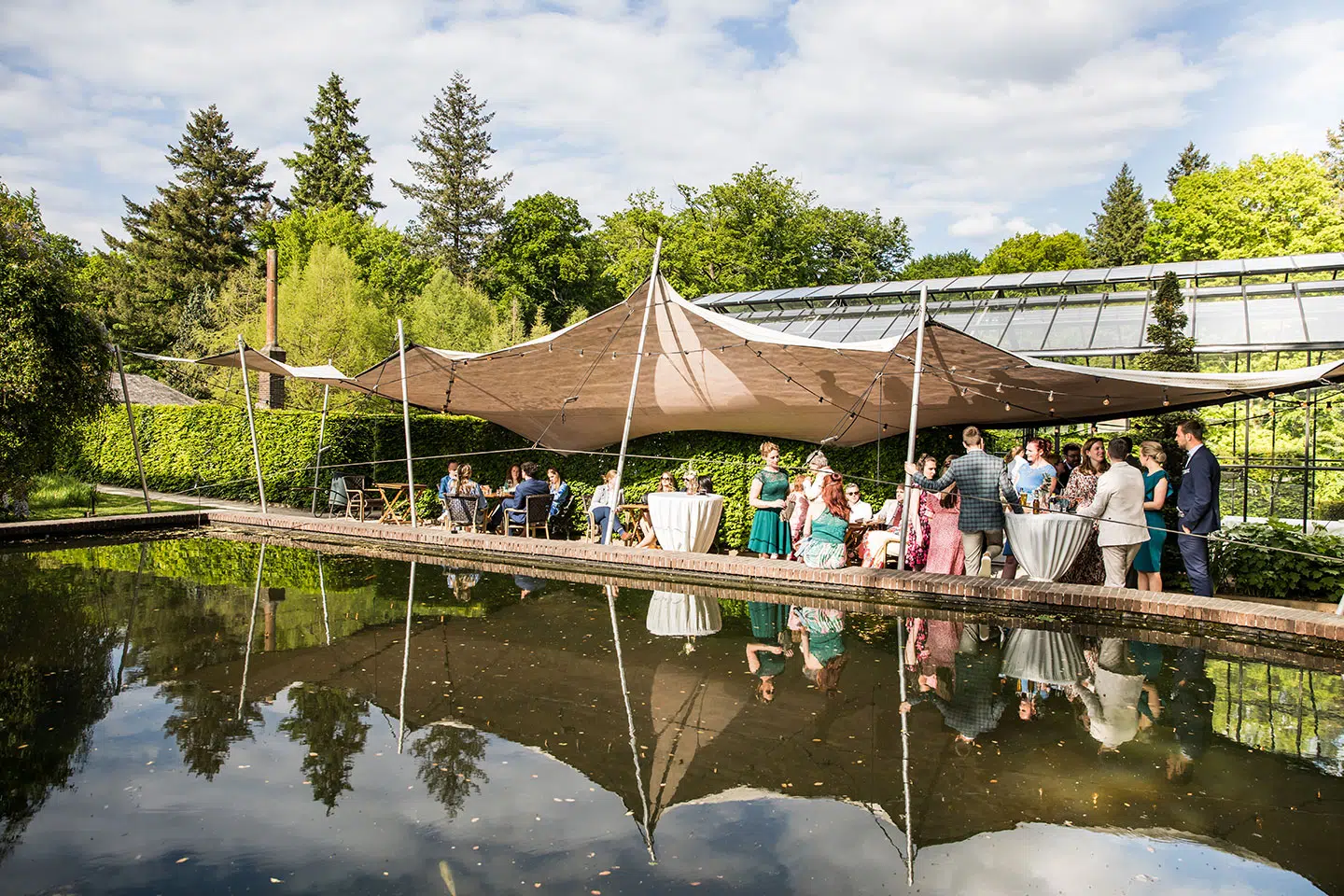 Stretch tent bruiloft Tuin de Lage Oorsprong