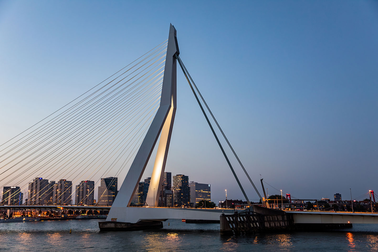 Trouwen bij de Erasmusbrug in Rotterdam