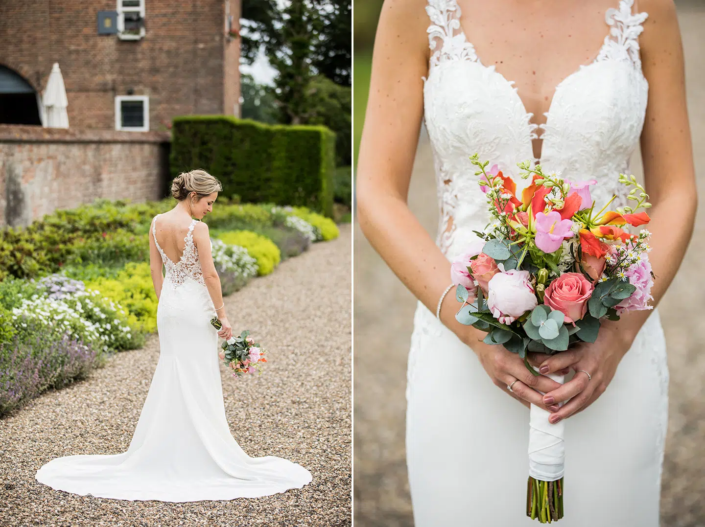 Bruidsfotografie in de tuin van Kasteel Croy in Aarle-Rixtel